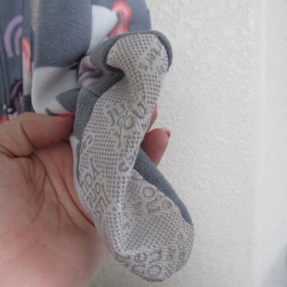 Just One You‎ Carters Unicorn Footed Sleeper Toddler Girls Size 18M Gray Zip Up - Picture 4 of 6